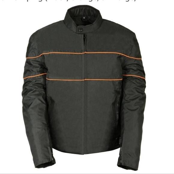 Nexgen Other - Nexgen Mens Thinsulate Motorcycle Jacket Zip Out Liner Vented WP Black Sz 2XL